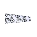 Elastic sports arm sleeve featuring a black and white soccer pattern on a white base - Soccer White