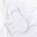 White breathable mesh invisible no-show socks with non-slip heel design for women - Mesh Invisible Women's Socks / White