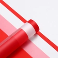 Waterproof matte florist paper in a vibrant red and frosted white spliced design - New Era - Bright Red