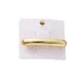 Elegant gold metal spring hair clip for women on white display card packaging - Gold Bar