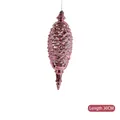 Elegant 30CM pink pinecone Christmas ornament with metallic scale texture finish - Pink Pinecone / 30cm
