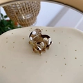 Pince à cheveux en acétate écaille de tortue avec lettrage gravé à la main - Crème Champagne