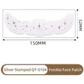 Silver hot stamping freckle face patches with star patterns size 150x52mm model QT-0104 - Silver Stamping Freckle Face Patch(QT-0104)