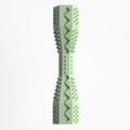 Durable light green rubber chew toy for dogs with hexagonal teeth cleaning massage texture - M / Avocado Green