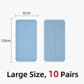 Light blue non-slip sofa cushion pads 10x6cm large size set of 10 pairs for bed sheets - 10 Pairs Set / 6x10cm (Upgraded) / Blue