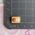 Miniature resin biscuits tray on scale mat showing tiny 1.5cm x 1.1cm scale details - 07*Mini Tricolor Square Biscuits