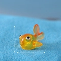 Miniature orange tropical fish resin figurine 2.1cm for micro landscape and aquarium decor - No. 15 Goldfish