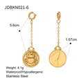 Golden stainless steel Cancer zodiac bikini connector pendant, length 5.6cm and diameter 1.67cm - Cancer (JDBKN021-6)