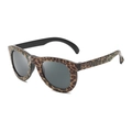 Kids' leopard print camouflage party sunglasses with classic dark grey tinted lenses - Leopard Print
