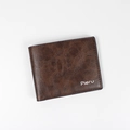 Portafoglio classico da uomo in pelle vintage marrone scuro con design bifold - Caffè Scuro