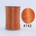 Spool of wax coated cord in burnt orange shade #142 for DIY jewelry and crafts - #142 Golden Yellow / 1.0mm 160m