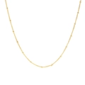 Collana minimalista in acciaio inossidabile dorato con piccole perle tonde distanziate - Collana di perle 2mm-Oro