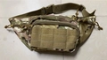 Multicam camo tactical waist bag in durable nylon with MOLLE webbing for outdoor sports - CP Camouflage