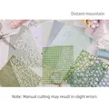 Retro Story Distant Mountain DIY scrapbook kit with mixed mesh and lace texture papers - Distant Mountain