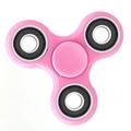 Pink three-blade fidget spinner with integrated ABEC-7 steel bearings on white background - Classic Pink 4-Bearing Model