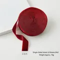 Dark red velvet ribbon roll 2.5cm x 10m for DIY Christmas gift wrapping and bows - 2.5cm*10m / Burgundy