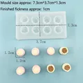 8-cavity food grade silicone mold for mini pastry buns and tiny bread miniatures - 9122-Shumai