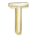 Golden 10mm alloy letter T charm bead for DIY bracelets with a polished finish - 10mm Full Drill Letter / Letter T