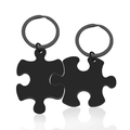 Black Blank Keychain Set