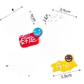 Décorations de gâteau en EVA colorées avec caractères chinois de chance et sourires - Colle Souple Santé Bonheur