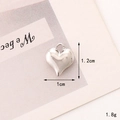 C292 10mm*12mm Silver Heart
