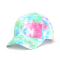 Vibrant tie-dye baseball cap with tropical pink and blue patterns for summer style - Vibrant Mixed Tie-Dye Style (15#)