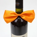 Miniature orange satin bow tie decoration for Halloween wine bottle party accessories - Halloween Orange Bowtie