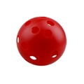 Pallina da pickleball rossa da 72mm con 26 fori per allenamento in materiale PE - Rosso