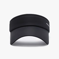 Black open-top sun visor for women with white interspace logo for outdoor running - Black