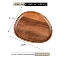 Irregular walnut wood tray 26x21cm for jewelry and perfume storage in minimalist style - Irregular Large (Footless)