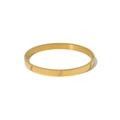 Detailansicht des vergoldeten Vintage-Armreifens mit Zirkon-Akzenten und Scharnier - SB22122005-Goldener Polierter Ovaler Zirkonia-Armreif