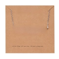 Silver Sagittarius constellation necklace with engraved pendant on description card - Silver-Sagittarius