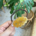 Elastico per capelli carino con ciondolo a nuvola scintillante e strass per bimba - Nuvola Gialla