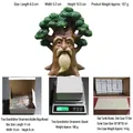 Garden tree spirit resin statue, 10.5cm tall decorative figurine with gift box packaging - Tree Spirit