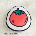 Plush tomato shaped dog toy and vegetable throw pillow measuring 35x37cm for pets - Vegetable Pillow / Tomato
