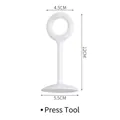White juice press stick with dimensions 12cm height and 5.5cm base diameter - Soy Milk Pressing Stick