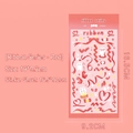 Süße rote Schleifen und Kaninchen Guka Aufkleber für Scrapbooking, Ribbon Serie Design - 6# Band Serie Rot