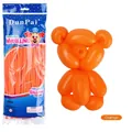 Matte orangefarbene Modellierballons Set für DIY-Figuren inklusive 100er Packung - 100 Stk/Packung / Matt Orange