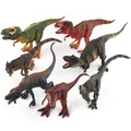 Detailed solid dinosaur figurines set including Allosaurus and Carnotaurus models - 1.74kg Set