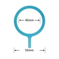 Blue MagSafe magnetic ring sticker 45mm inner diameter for wireless charger pad - Stainless Iron with Tail 45*55