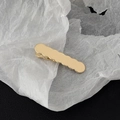 Minimalist golden metal hair clip with wavy edge design and duckbill clasp feature - Gold Wave Edge Long Strip