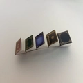 Miniature vintage book hair clip featuring colorful open pages in retro design - 18# Western Style Book Clip