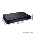 Matte black wooden jewelry display tray for necklaces with tiered rectangular design - Large Chair Jewelry Stand (Black)