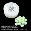 Succulent shape silicone mold 19-199 with 7.5cm green resin plant finished product - Transparent 19-199