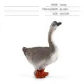 Miniatur-Gans-Spielfigur aus PVC für Bauernhof-Modellbau und Sandkasten-Dekoration - Einzelnes Weißes Gansmodell BL-5001