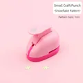 Pink small snowflake paper punch for children DIY crafts and handmade scrapbooking art - Small Snowflake