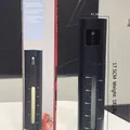 Black stainless steel 90ml oil sprayer bottle with scale and packaging box - 201 Black Stainless Steel Scaled Model