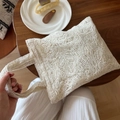 Detail of delicate lace embroidery on a vintage French style crochet tote bag - Full Mesh Lace Embroidery