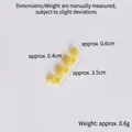 Gelbe Spirale aus Fimo Pasta-Rolle 3.5cm DIY Zubehör für Bastelarbeiten - 3cm Dicke Nudeln-Gelb