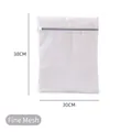 Filet à linge blanc à mailles fines avec fermeture éclair grise taille 30x38cm - Gris Moyen Filet Fin (30x38cm)